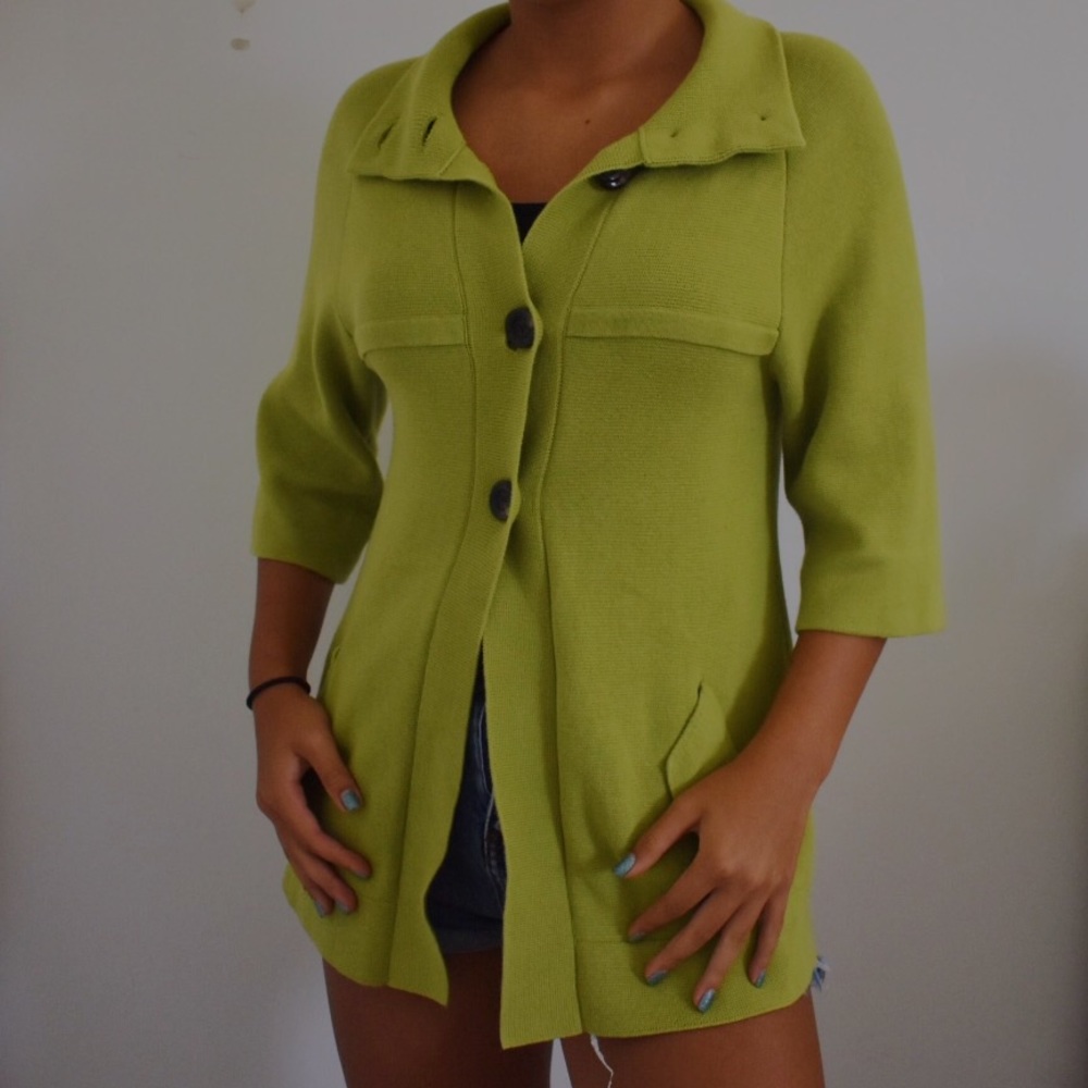 Vintage Chico’s Short Sleeve Pea Coat